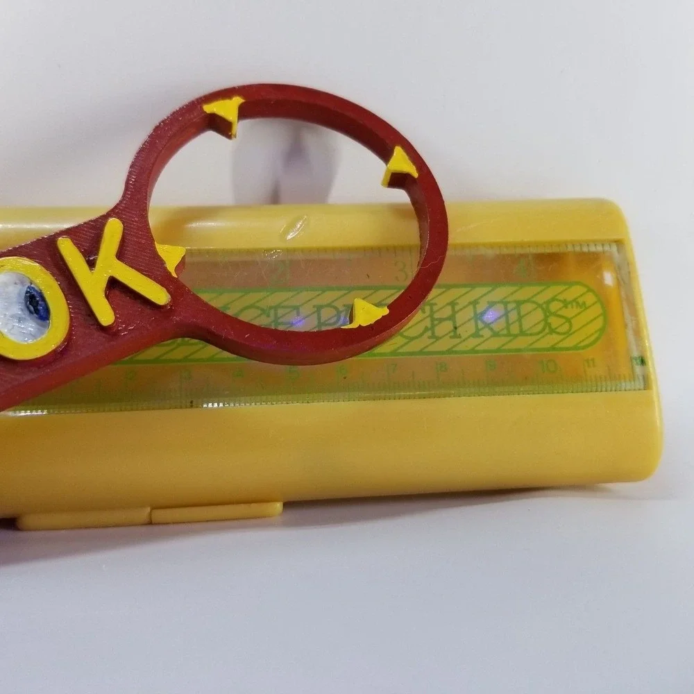 CABBAGE PATCH KIDS Pencil Box Kids OS Yellow Fair Vintage 1983 Ruler